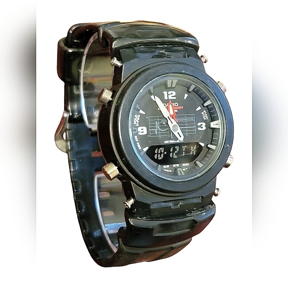 Casio G-SHOCK G-100-1BMJF Black Watch *Missing Bezel*